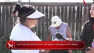 НУУР БАРИХ ЗОРИЛГООР ИРГЭДИЙГ АЛБАДАН НҮҮЛГЭЖЭЭ